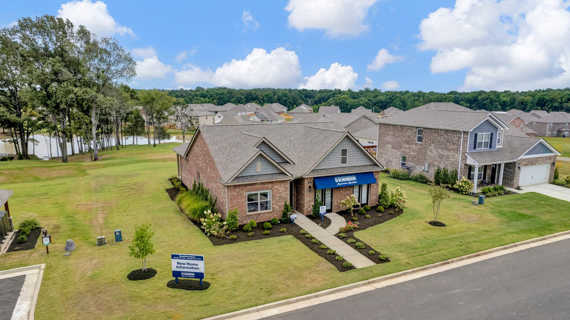 Twin lakes community model home