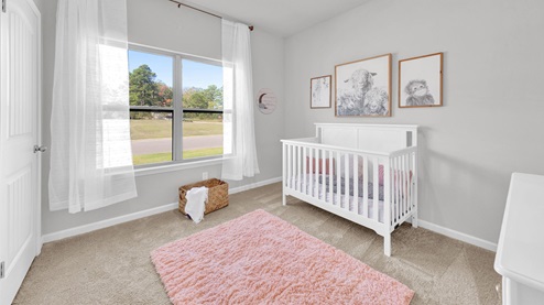 Second bedroom shown as a nursery