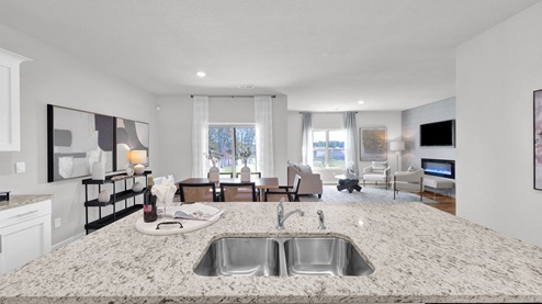 Kitchen island perfect for entertaining guests