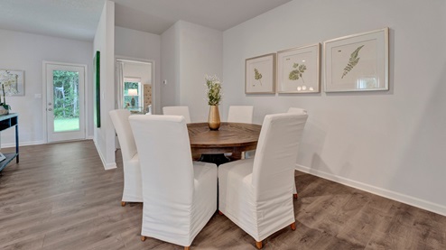 riverwood gardens new home community in oakland tennessee ozark plan dining room