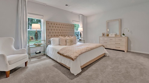 riverwood gardens new home community in oakland tennessee ozark plan spacious primary bedroom located at the back of the home for privacy