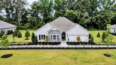 riverwood gardens new home community in oakland tennessee cairn model exterior elevation H
