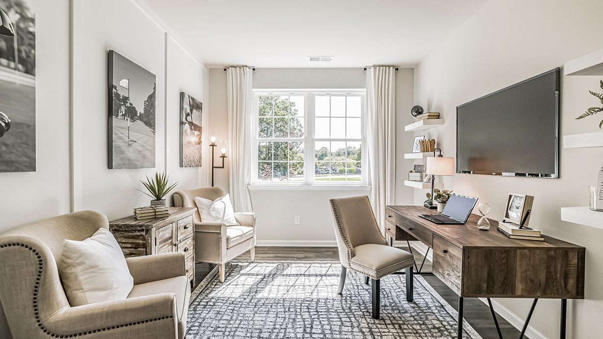 Third bedroom shown as a flex space