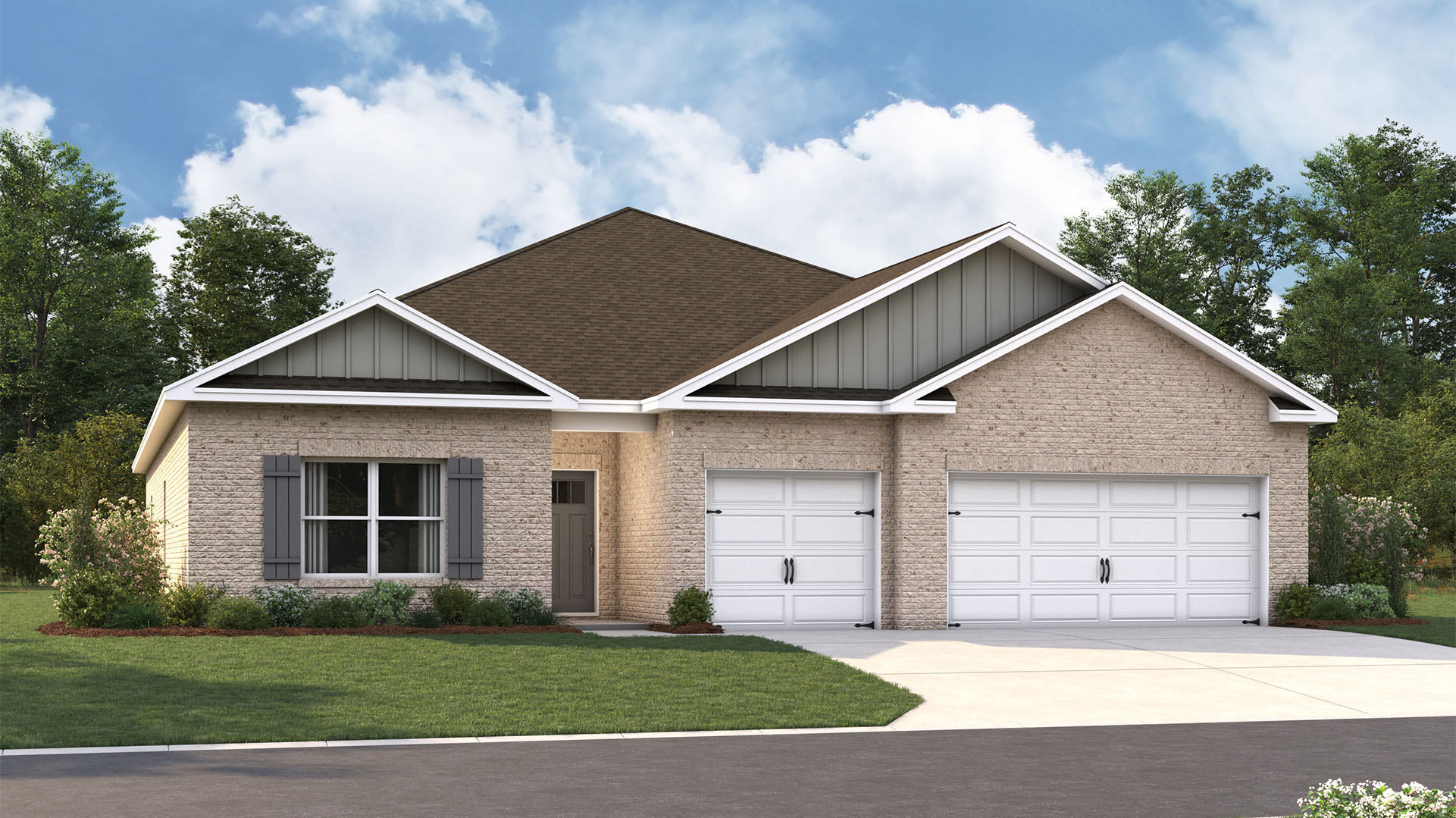 Exterior elevation of the Fraser B in RIverwood Gardens