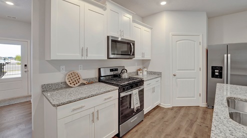 riverwood gardens new home community in oakland tennessee ozark plan kitchen