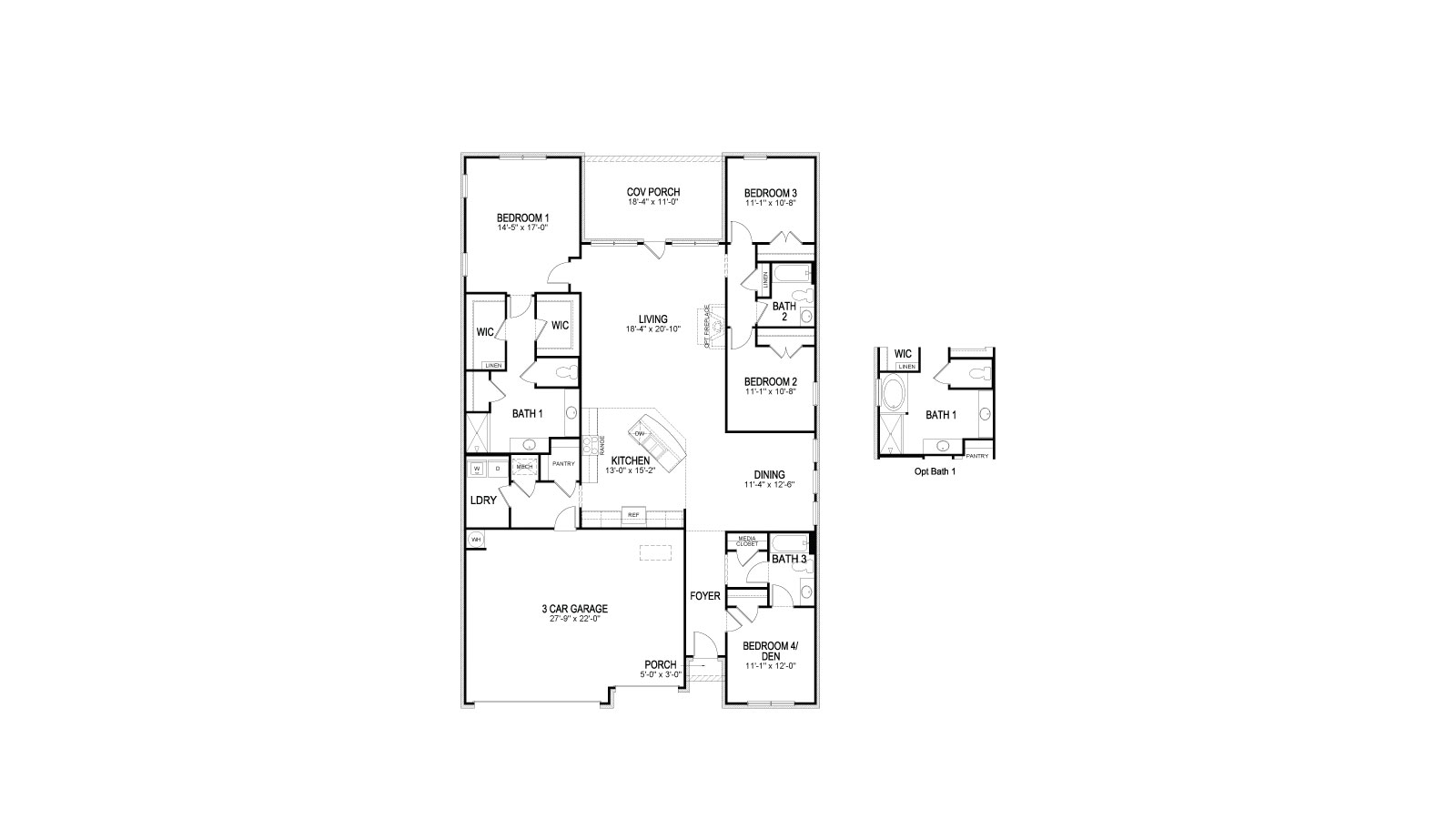 Kathryn floorplan in the Hedge Rose community