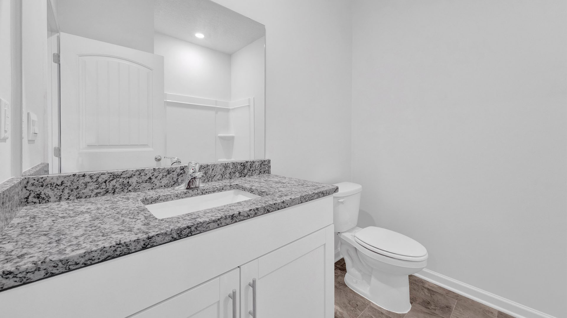 Second bathroom with a single vanity