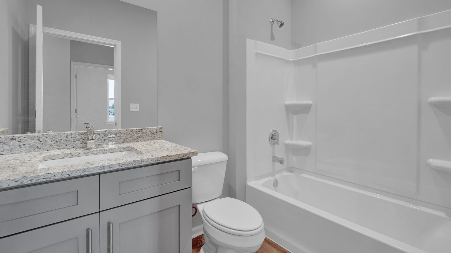 Second bathroom with a single vanity