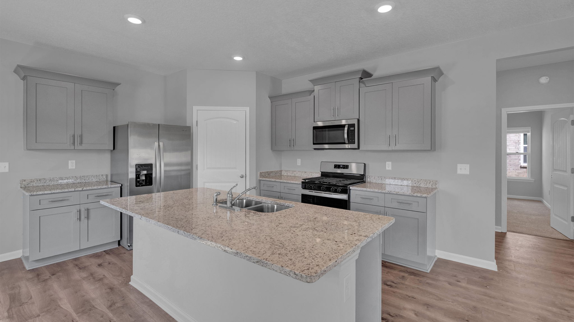 Beautiful kitchen with close access to primary bedroom