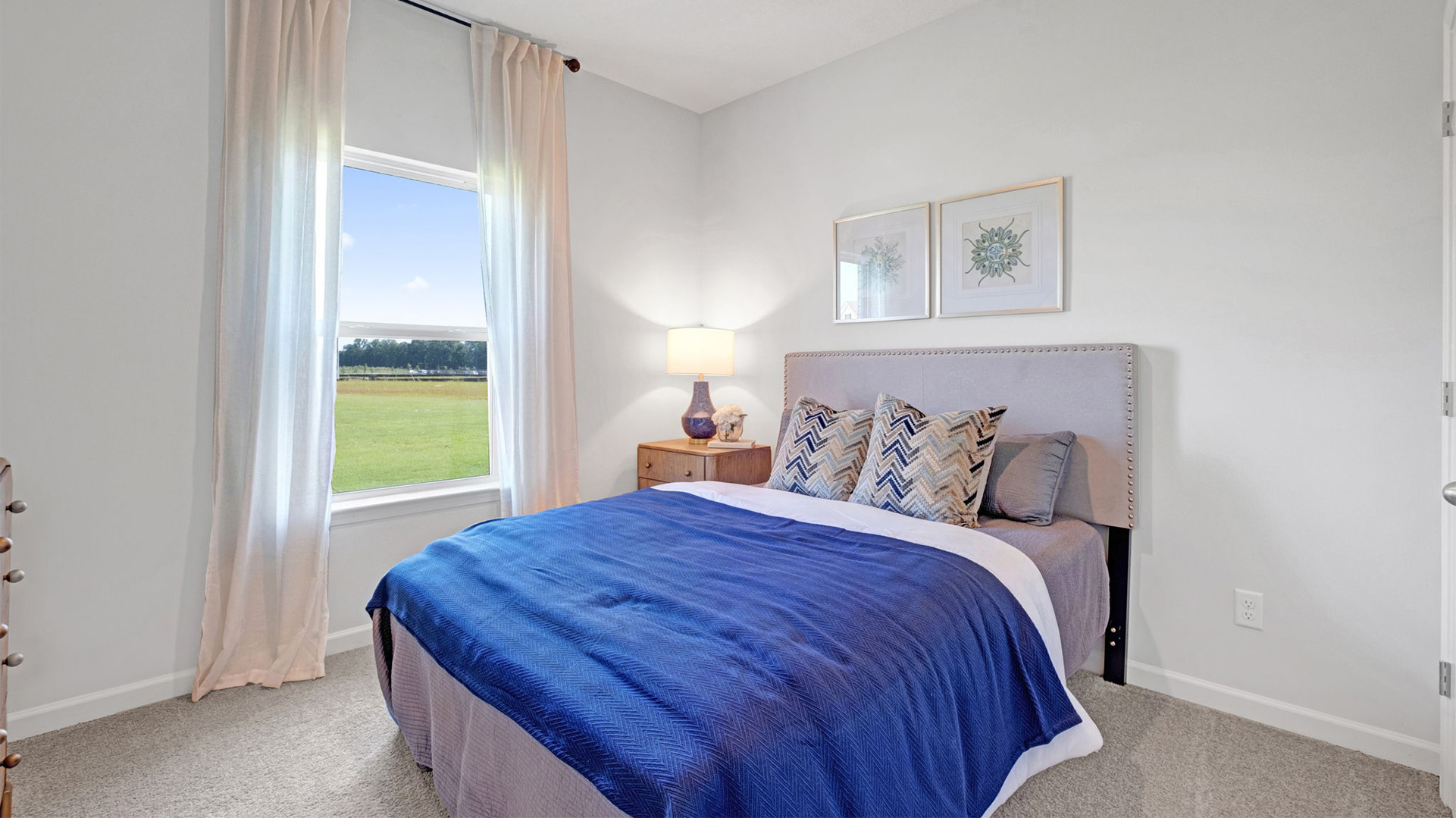 Guest bedroom with a window for natural light