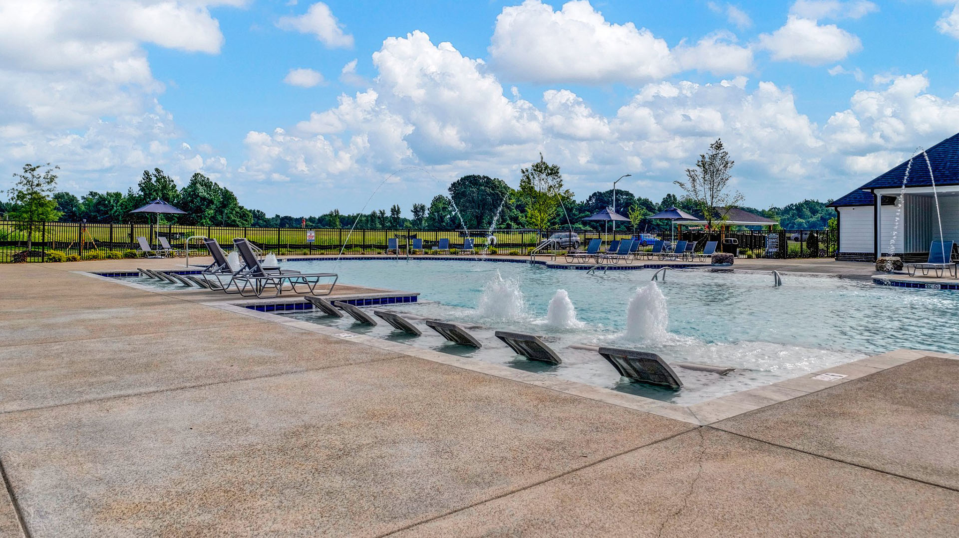 beautiful community pool for residents only