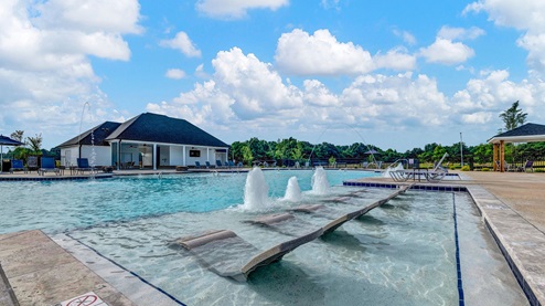 Villages at Southbranch pool with water chairs inside pool