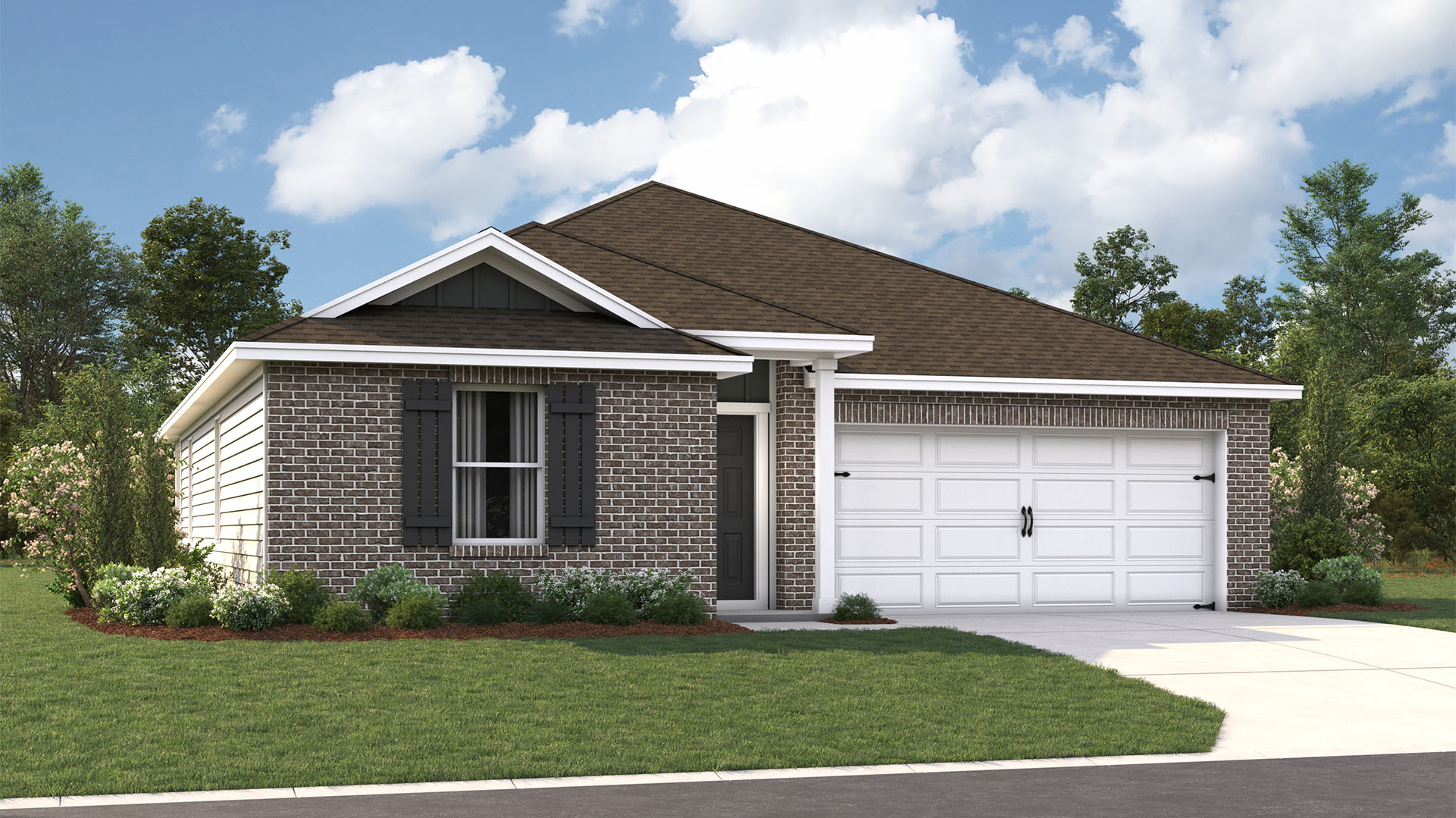 Exterior elevation of the Edison A24 in Huntington Estates