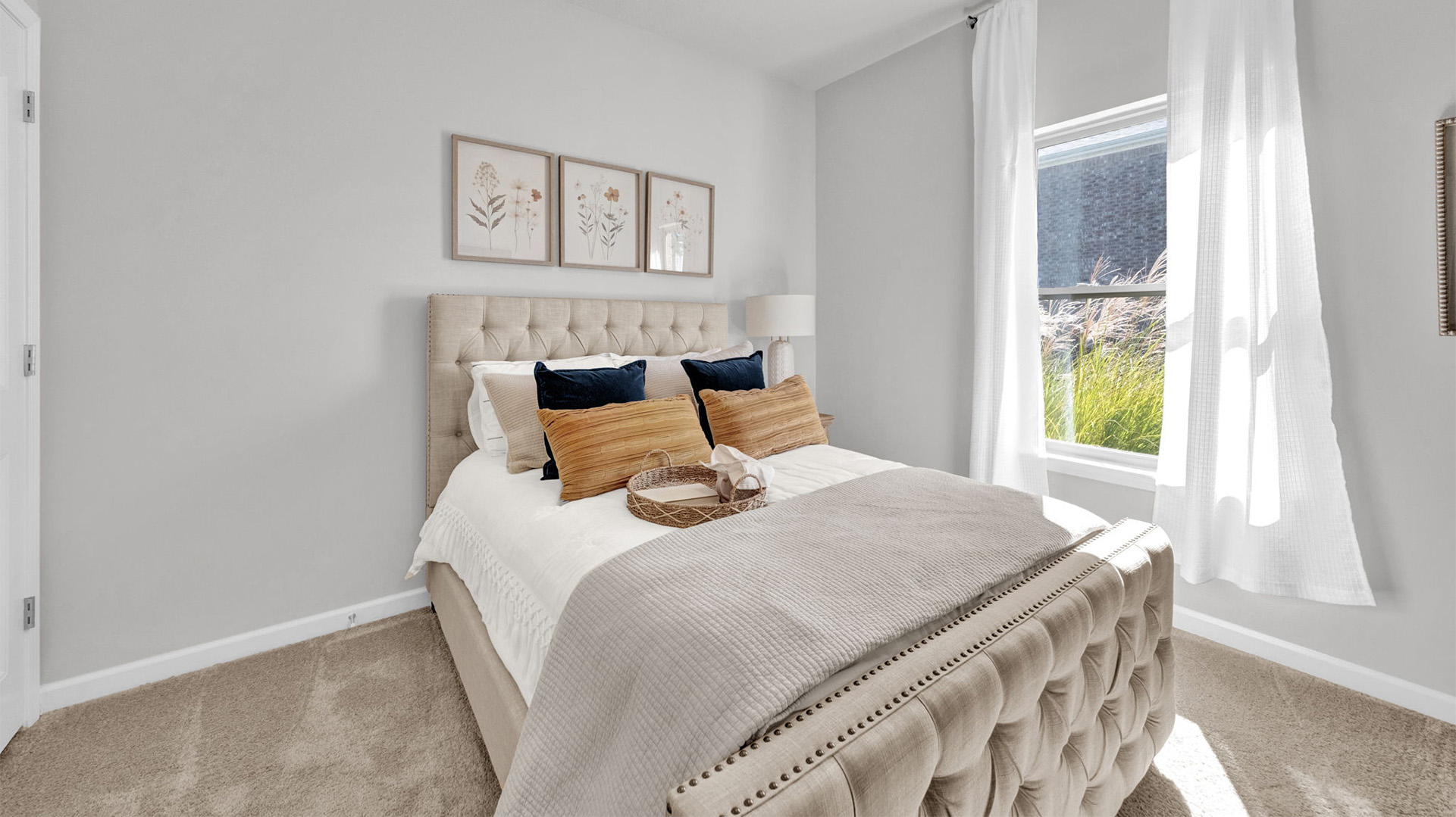 Fourth bedroom with carpet flooring