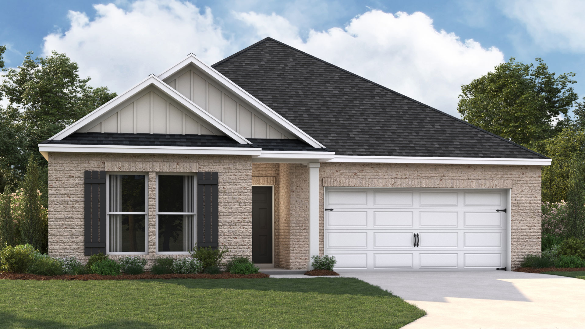 cameron plan exterior elevation B2 in the orchard community