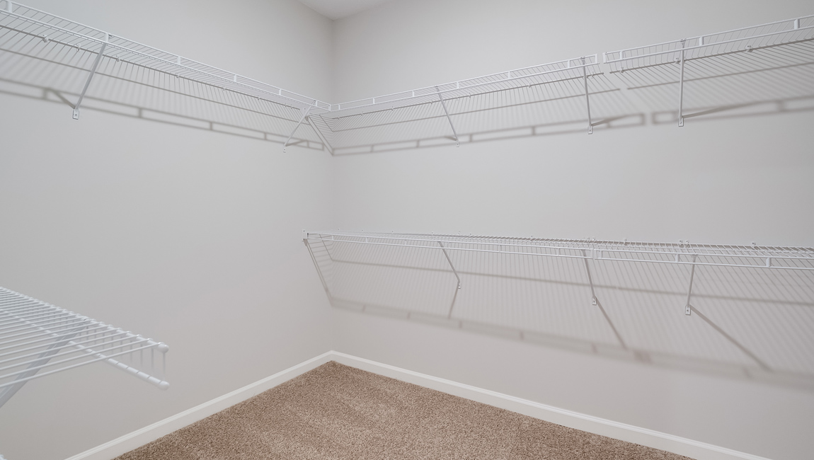 lacombe floorplan in indian oaks community spacious primary closet located off the bathroom