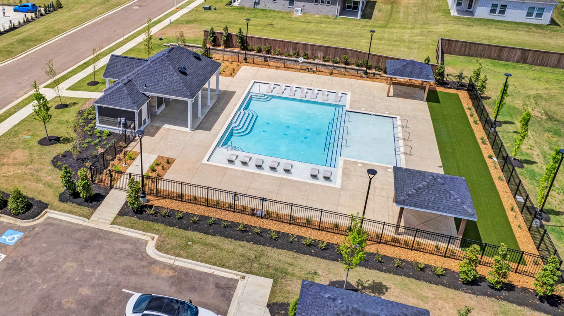The beautiful indian Oaks community pool