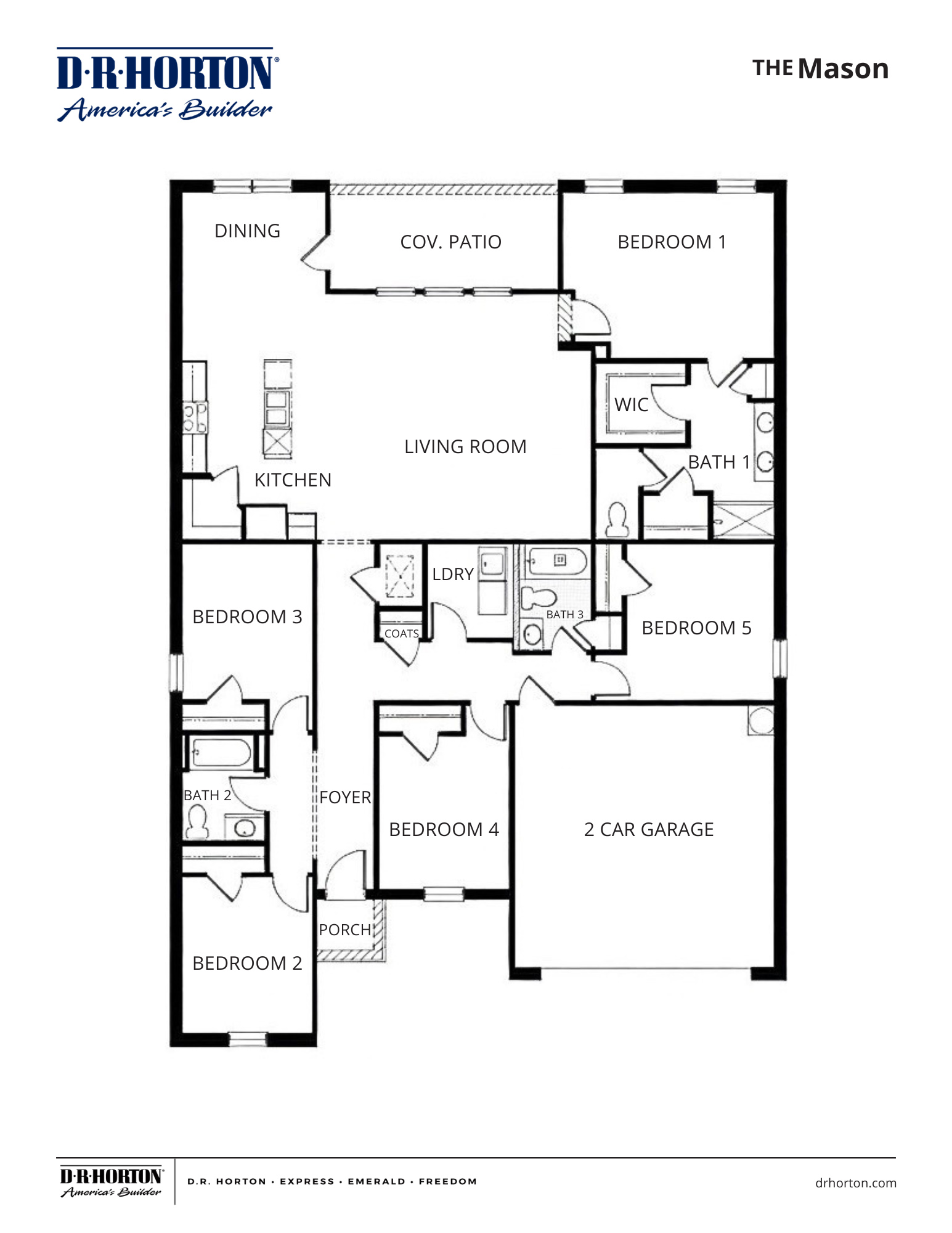 The Mason floorplan in Southern Oaks