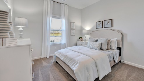 Second bedroom comfortably fits a full size bed