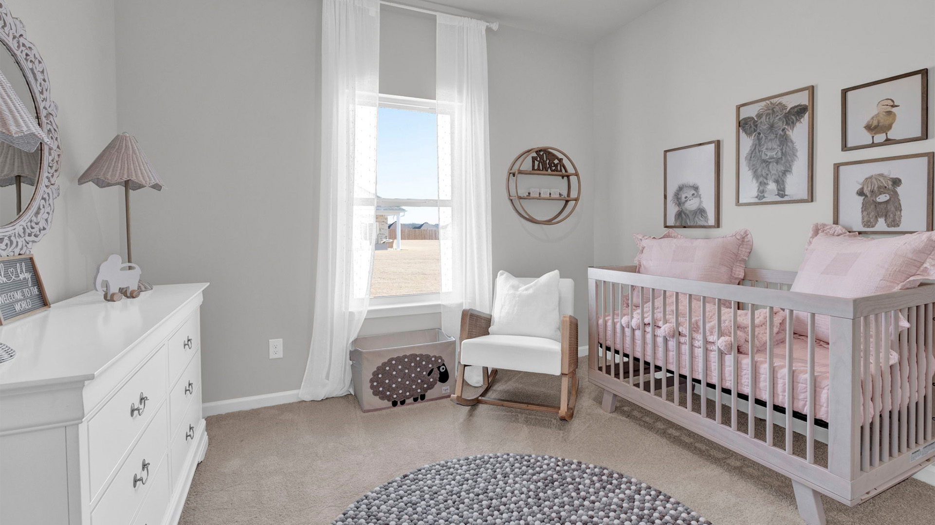 Bedroom 4 shown as a nursery