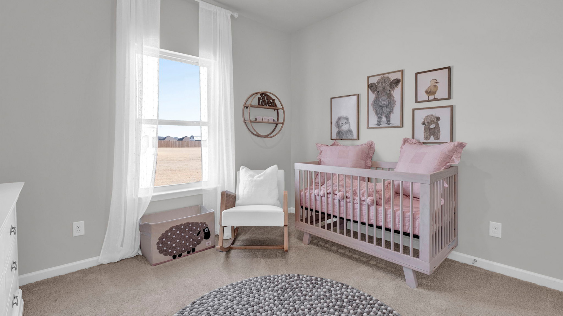 Bedroom 4 is in the center of the home with a single window