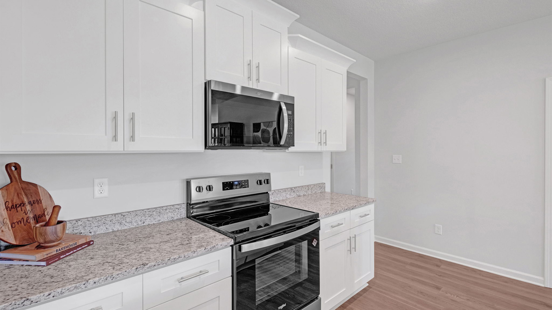 Beautiful soft closing cabinetry in the kitchen