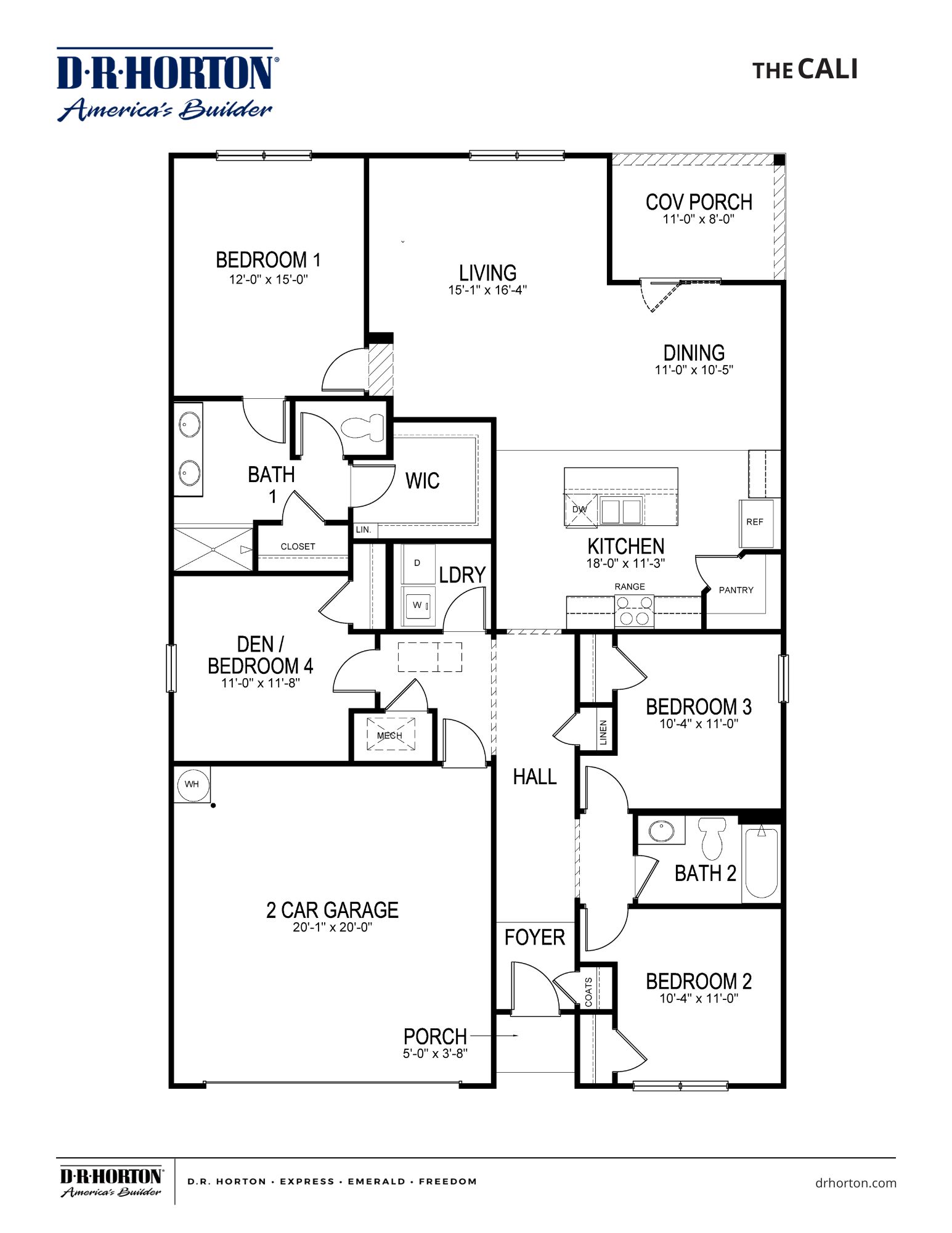 The Cali floorplan in Shiloh Springs community