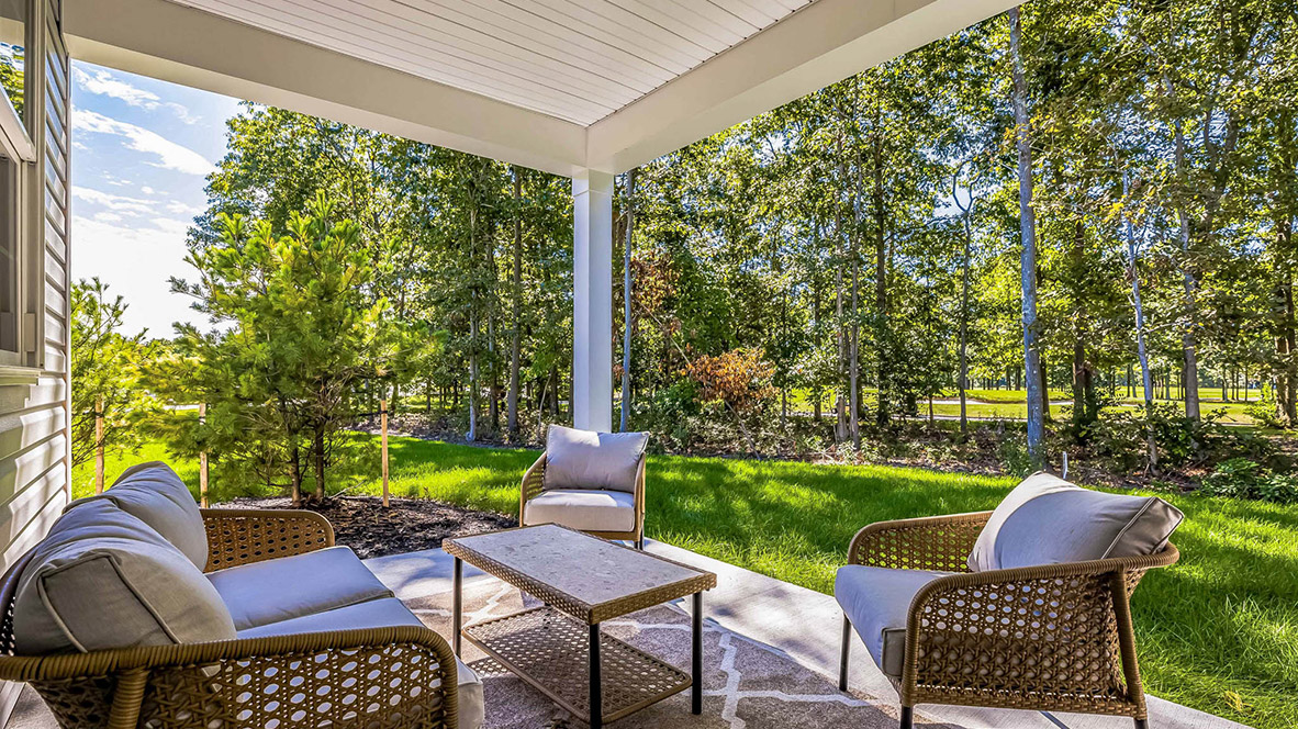 Spacious back patio perfect for entertaining