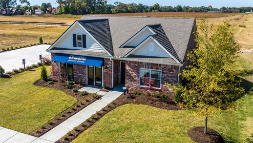 Drone view of Cali Model home