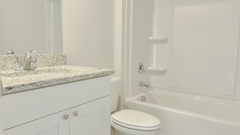 Second bathroom with a single vanity
