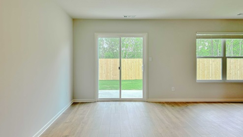 Dining room open to the living room