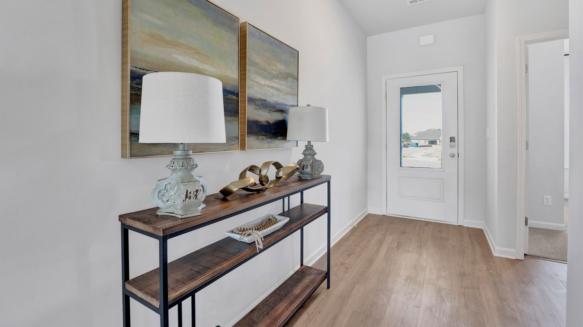 Front door entry of the clifton floorplan