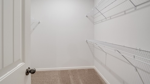Spacious primary closet