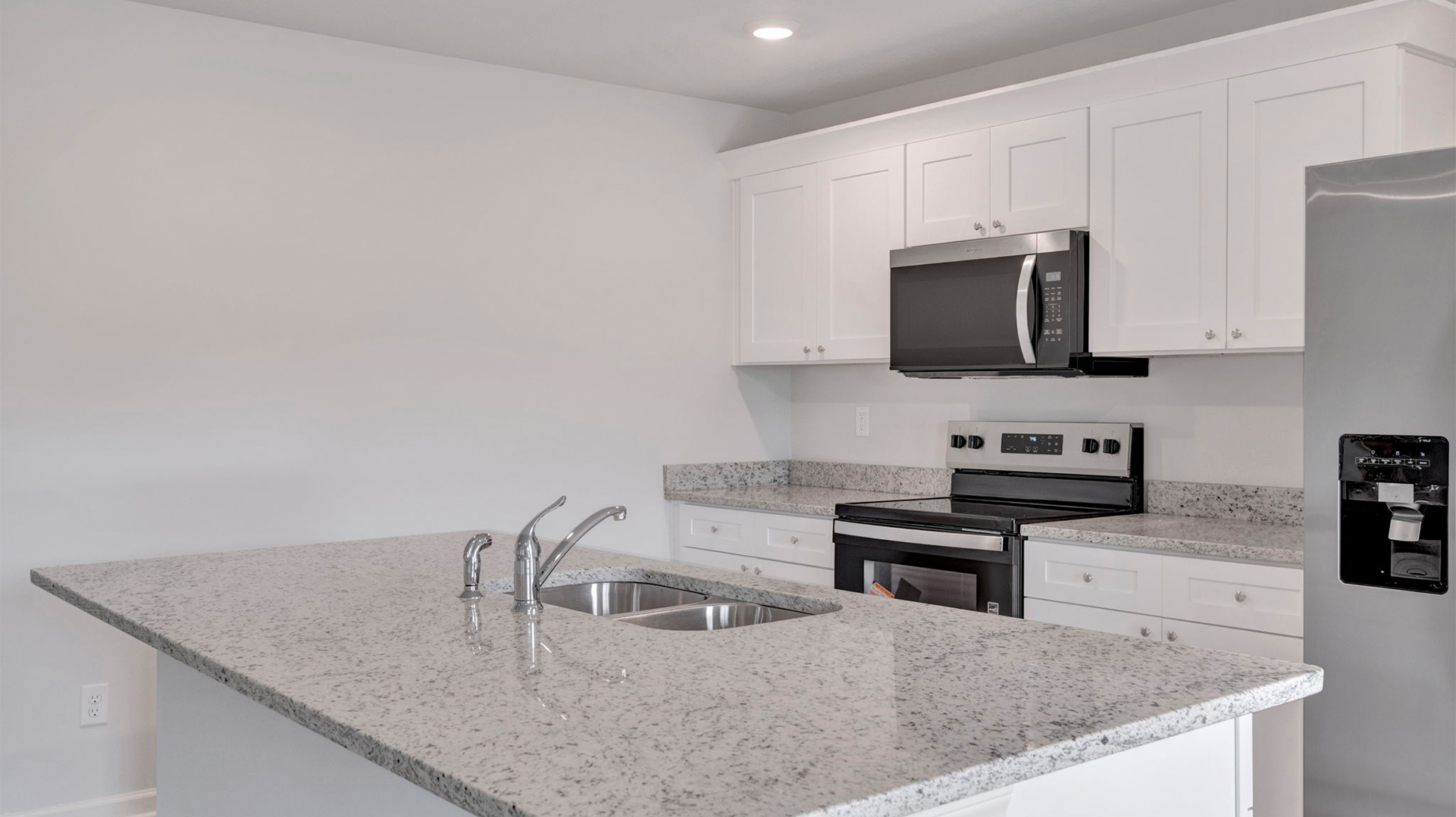Kitchen with a spacious kitchen island perfect for entertaining