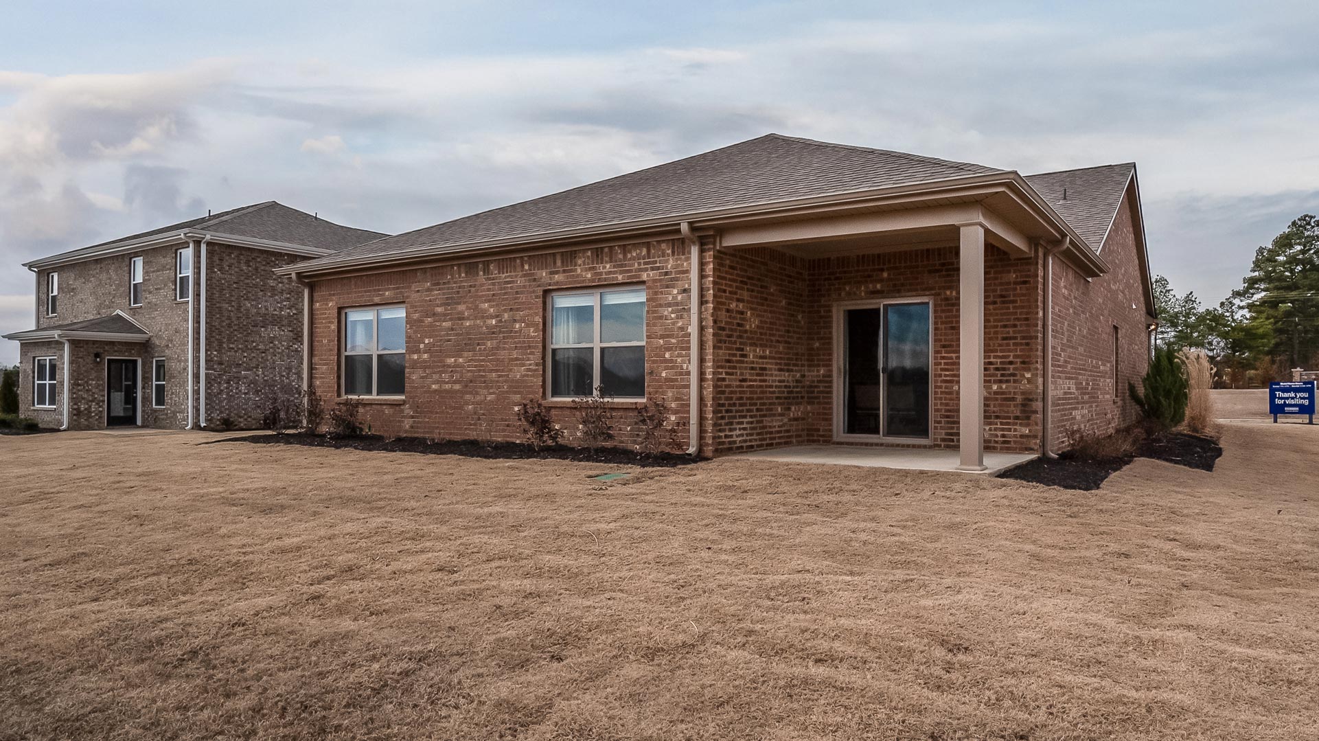 Exterior back of home with patio