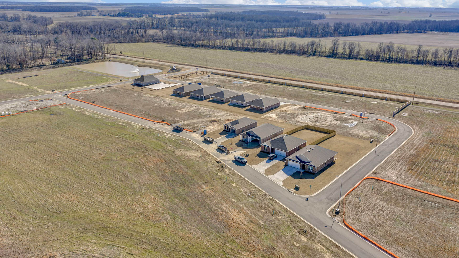 Drone view of our fast growing community of Southern Timbers