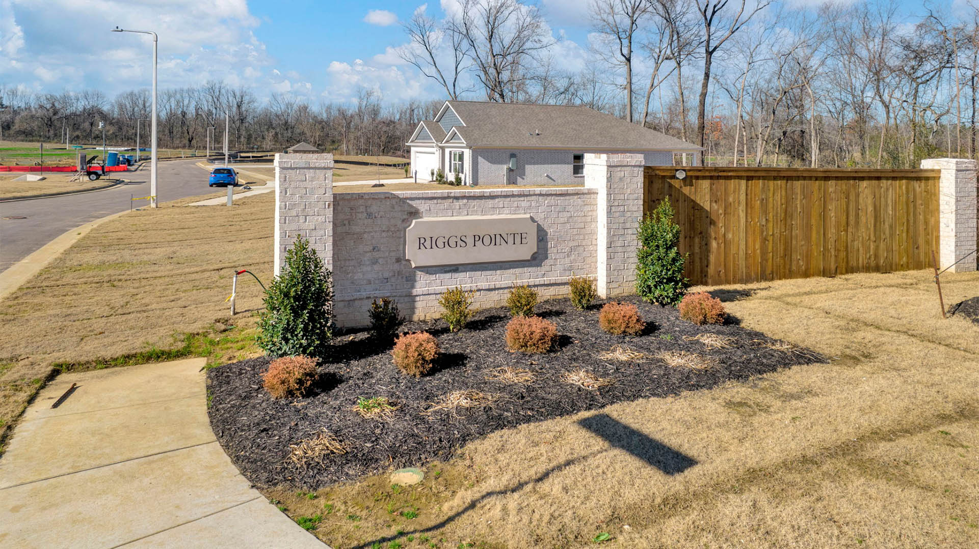 Entry monument at our Riggs Pointe community