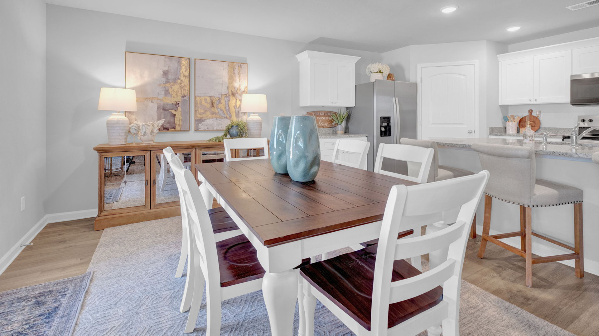 Dining area with close access to the back covered patio