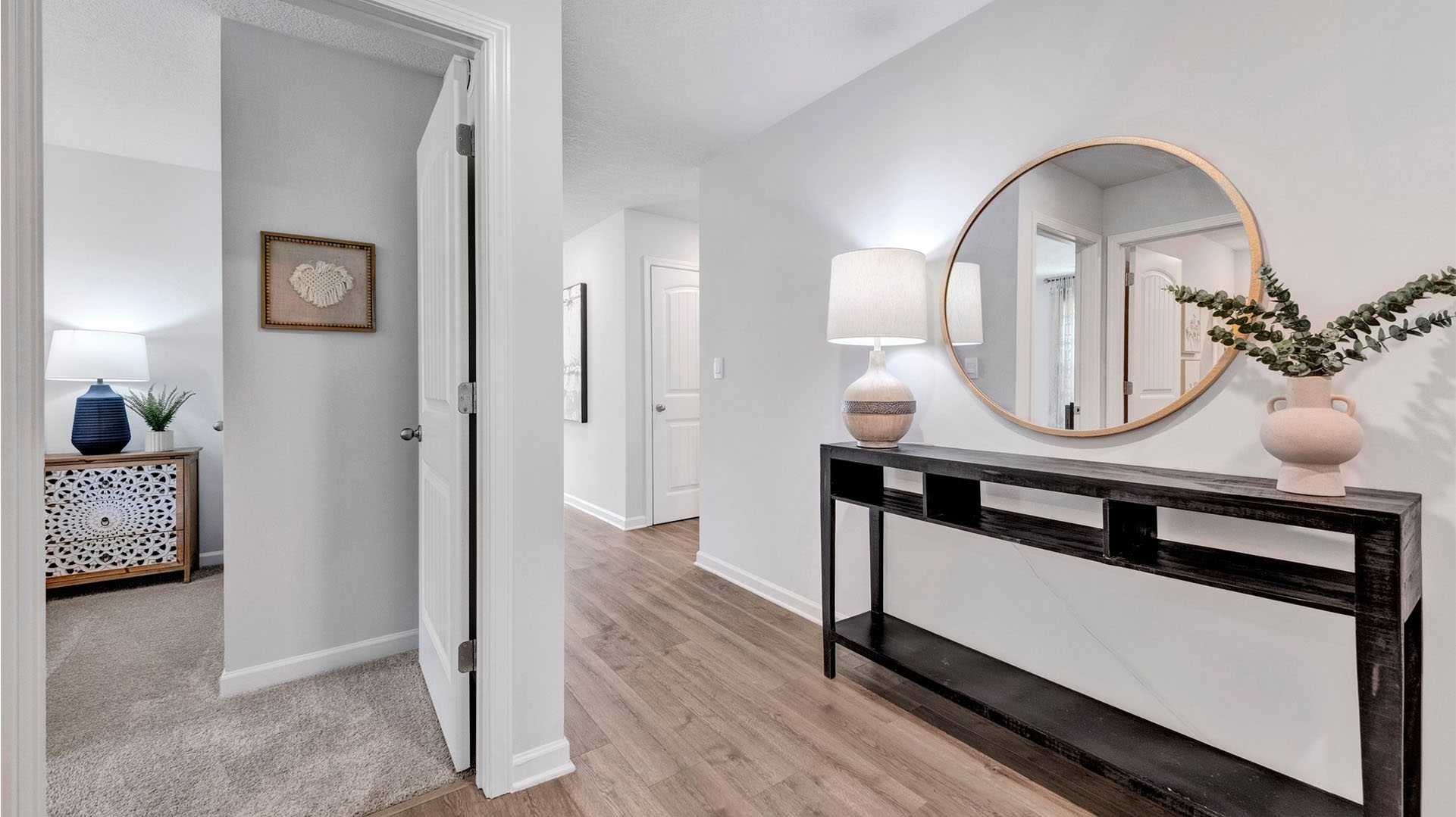 Entry way leading into the secondary bedrooms