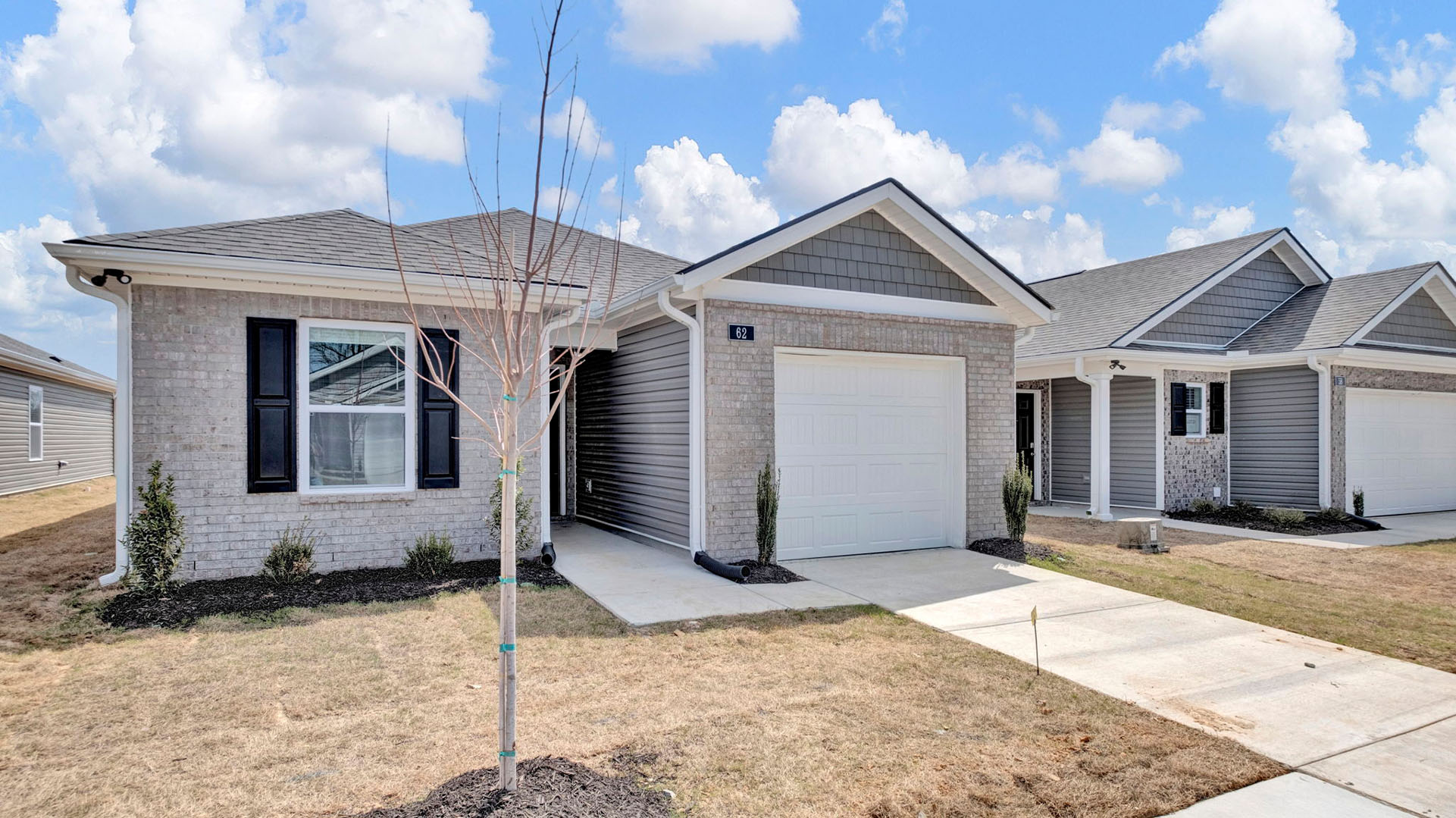 Exterior of the Greenbriar floorplan, a single story home
