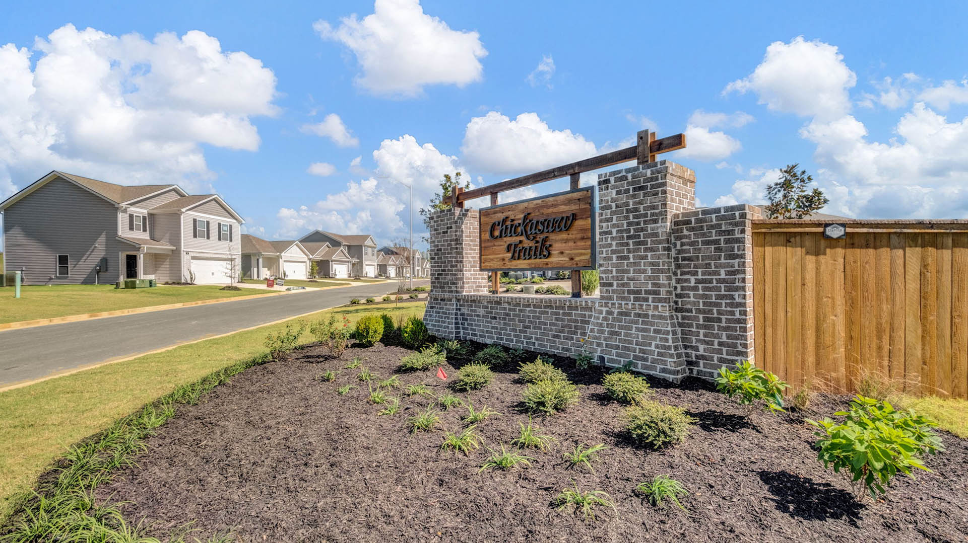 Entry monument at Chickasaw Trails