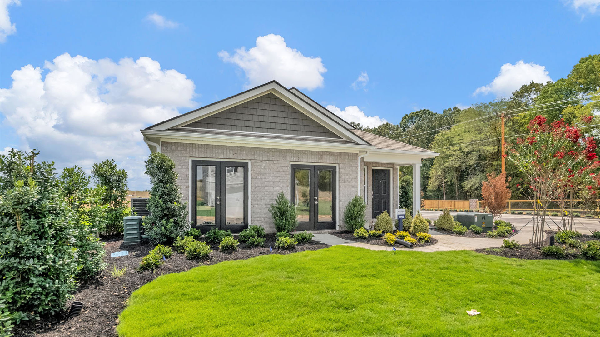 Exterior of the Beautiful model home in Chickasaw Trails