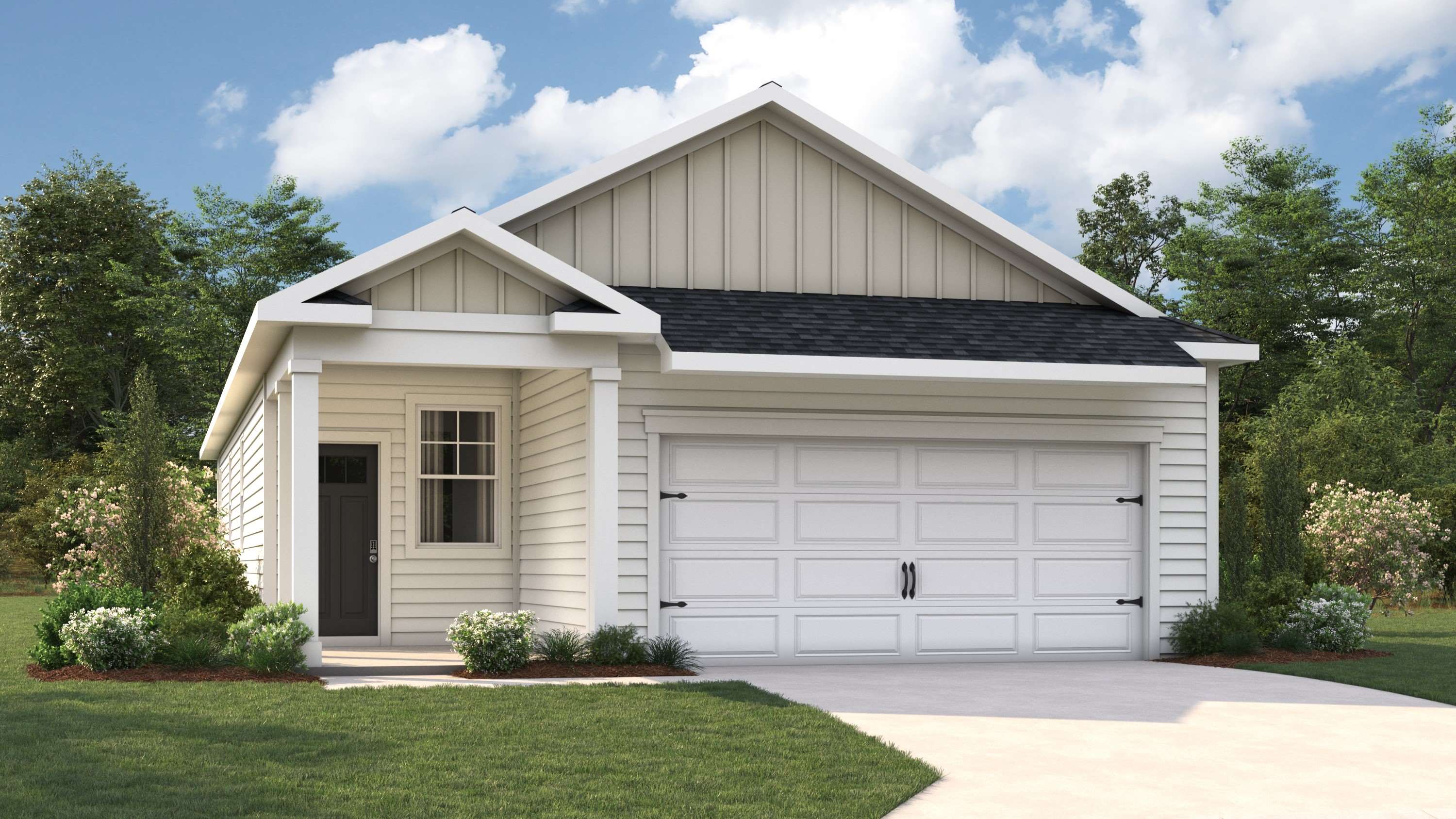Exterior elevation of the Bowen floorplan in Chickasaw Trails