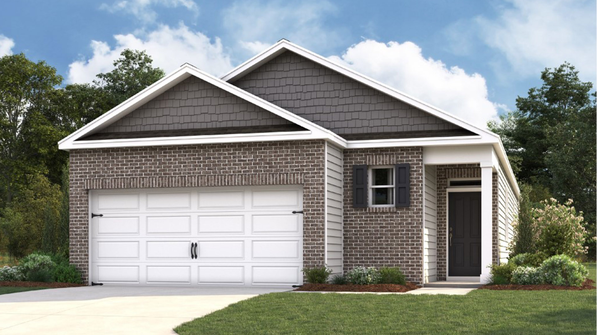 Exterior elevation of the Allex floorplan