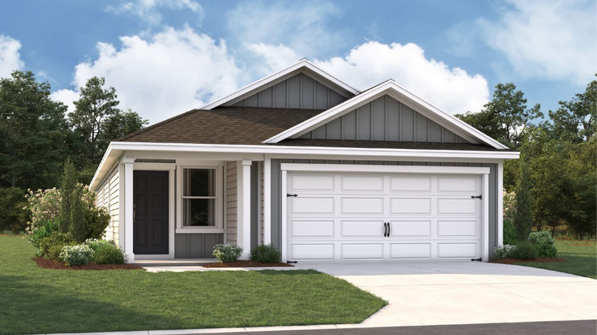 Exterior elevation of the Harper plan