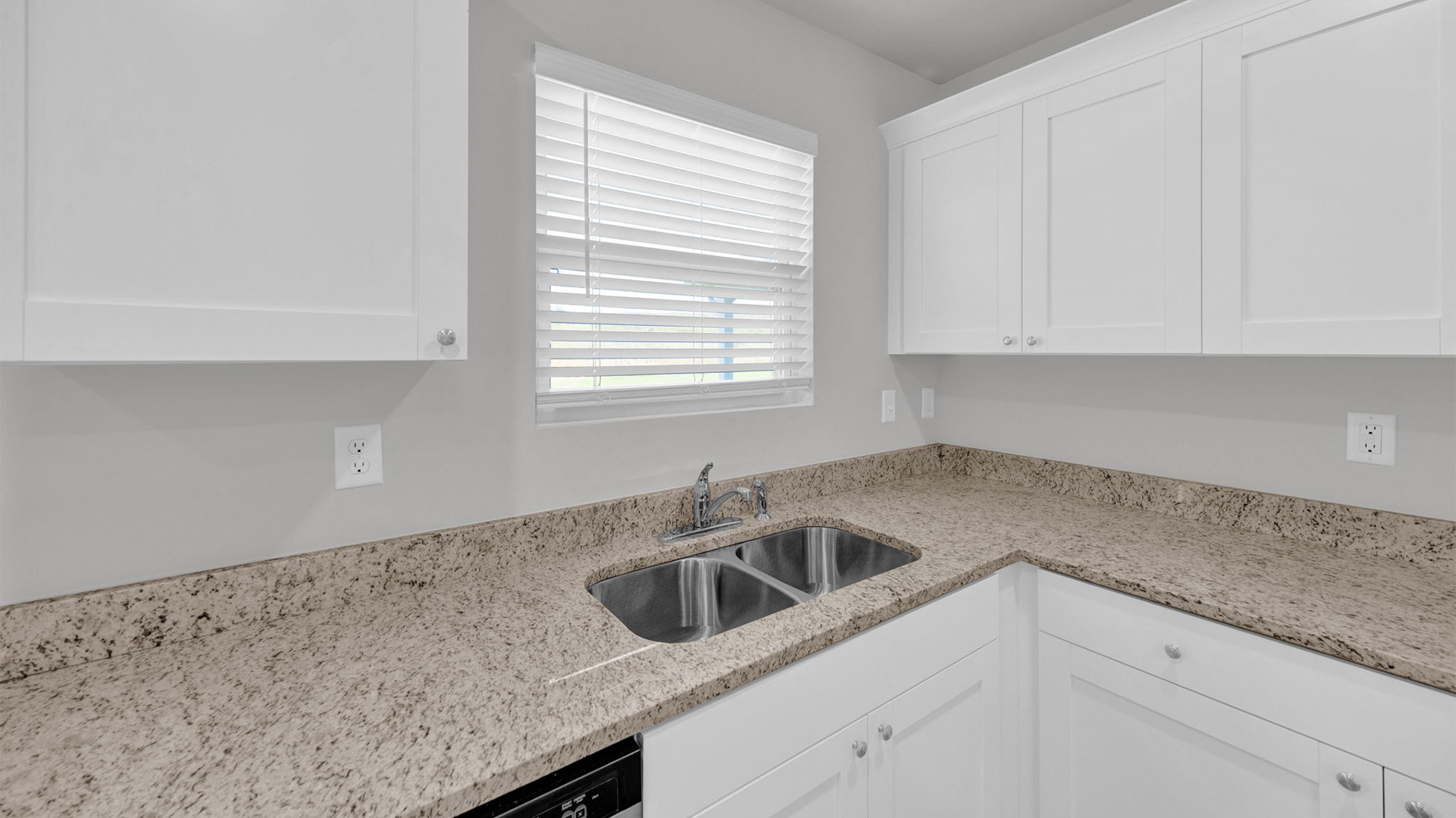 Kitchen sink with window over