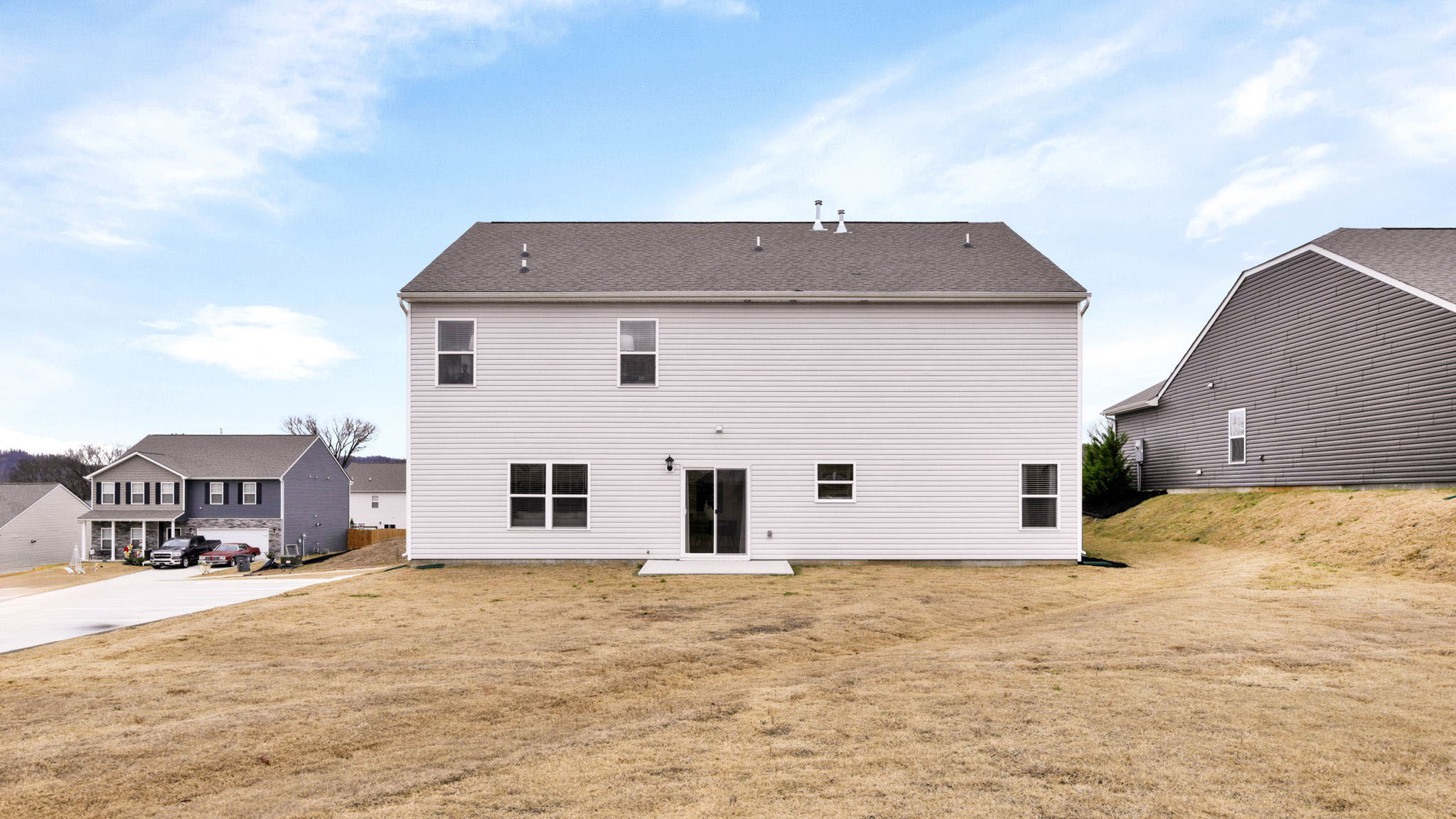 exterior of two story home