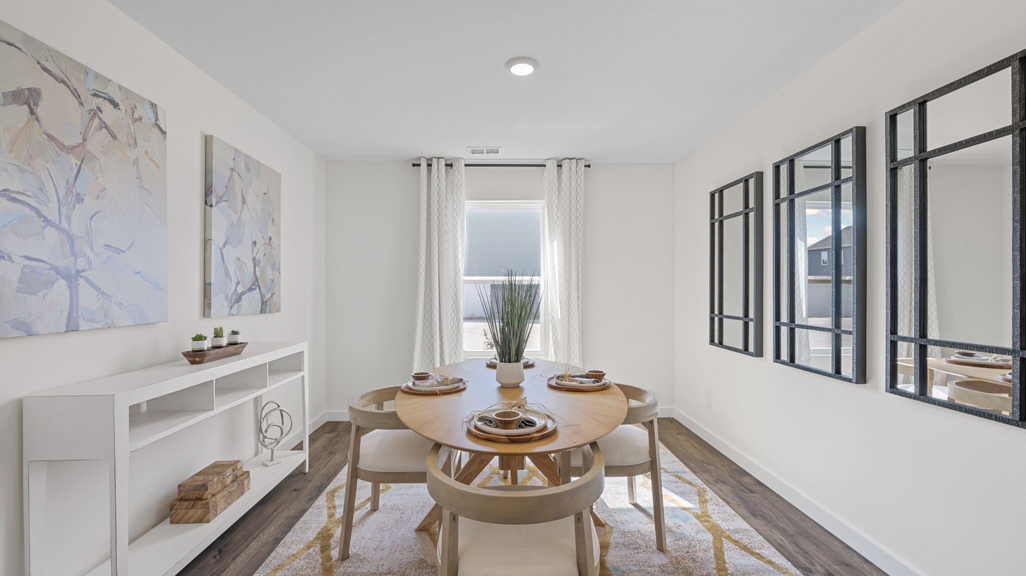 dining room with window