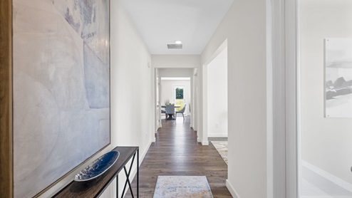 Entry way of two story home
