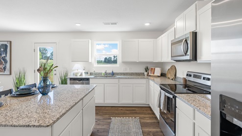 Kitchen with single window